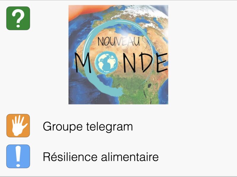 Canal Telegram - Un Nôtre Monde Permaculture